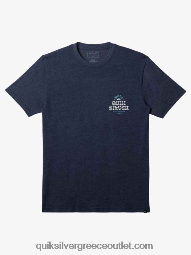 μπλουζάκι με κορνίζα Quiksilver άνδρες 66LP84184 ναυτικό σακάκι ρείκι