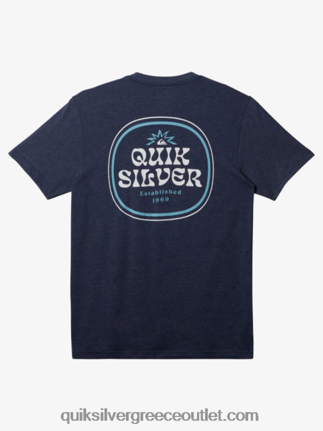 μπλουζάκι με κορνίζα Quiksilver άνδρες 66LP84184 ναυτικό σακάκι ρείκι
