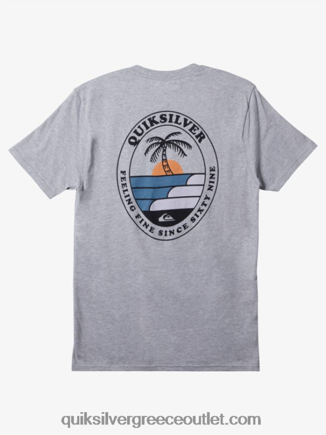 το κυματιστό μπλουζάκι Quiksilver άνδρες 66LP84185 αθλητικό ρείκι