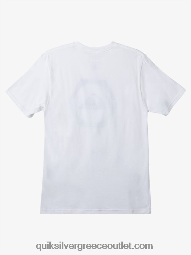 μπλουζάκι με μετατροπέα σχήματος Quiksilver άνδρες 66LP84227 άσπρο
