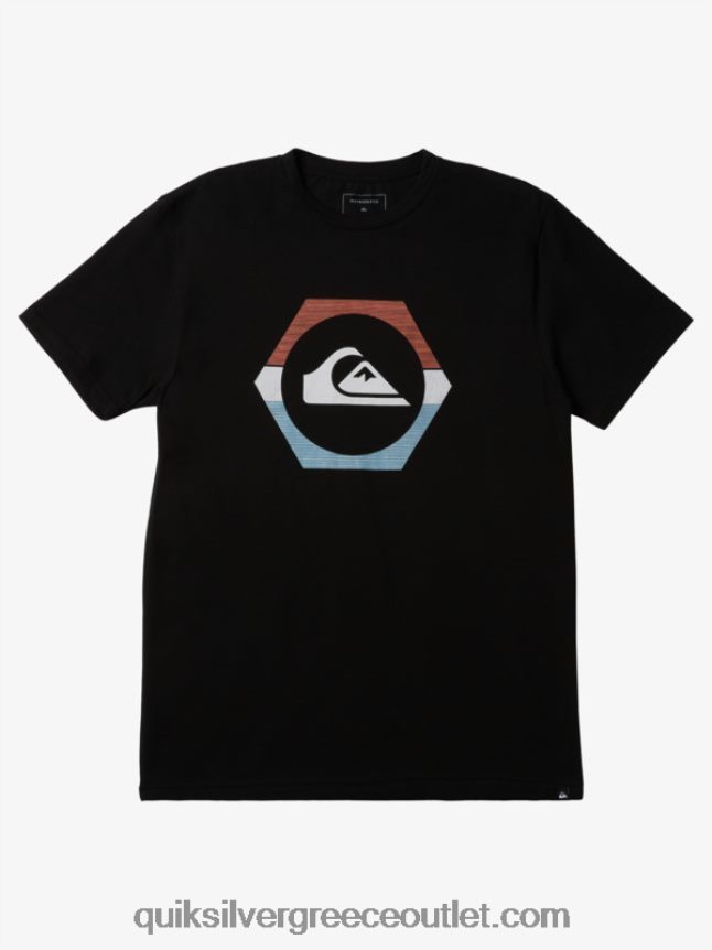 μπλουζάκι με μετατροπέα σχήματος Quiksilver άνδρες 66LP84228 μαύρος