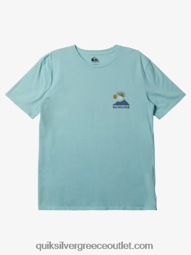 μπλουζάκι νέας φυλής Quiksilver άνδρες 66LP84233 μπλε άγγελος