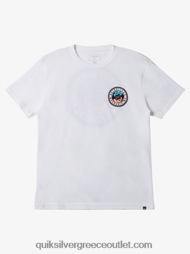 καλοκαιρινή διασκεδαστική μπλούζα Quiksilver άνδρες 66LP84469 άσπρο