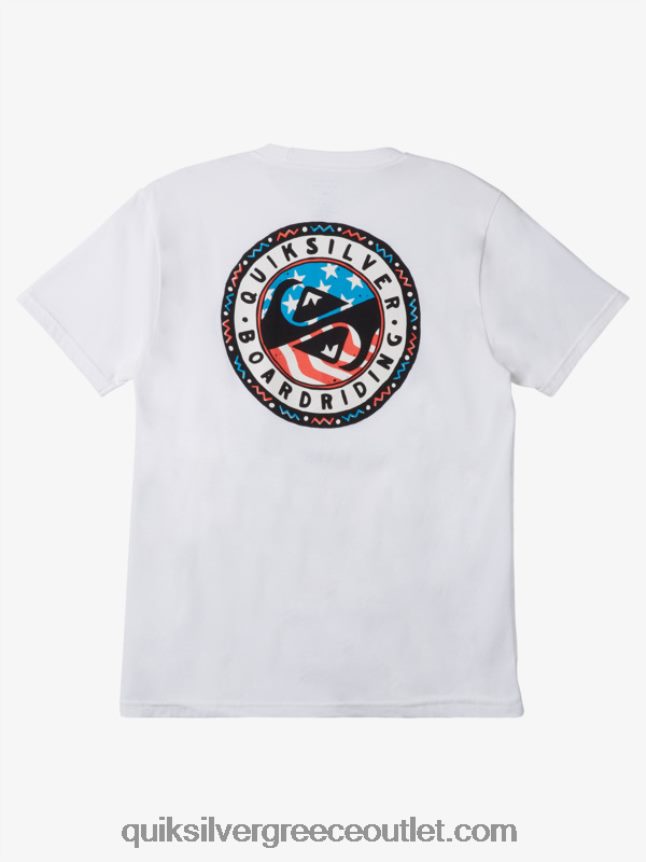 καλοκαιρινή διασκεδαστική μπλούζα Quiksilver άνδρες 66LP84469 άσπρο