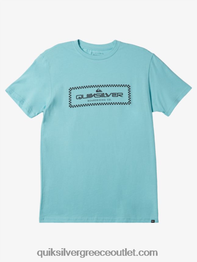 μπλουζάκι με επιταγή βροχής Quiksilver άνδρες 66LP84509 μπλε άγγελος