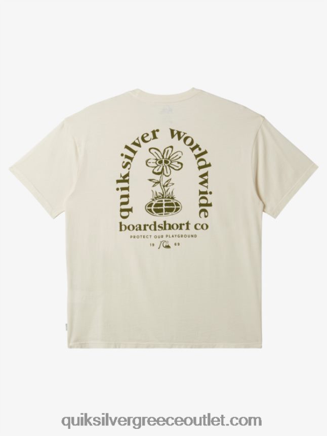 μπλουζάκι με καθαρό μυαλό Quiksilver άνδρες 66LP84741 σημύδα