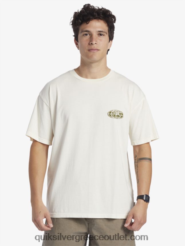μπλουζάκι με καθαρό μυαλό Quiksilver άνδρες 66LP84741 σημύδα