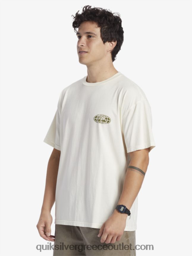 μπλουζάκι με καθαρό μυαλό Quiksilver άνδρες 66LP84741 σημύδα