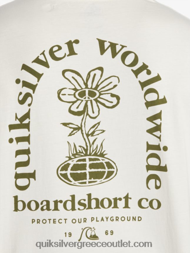 μπλουζάκι με καθαρό μυαλό Quiksilver άνδρες 66LP84741 σημύδα