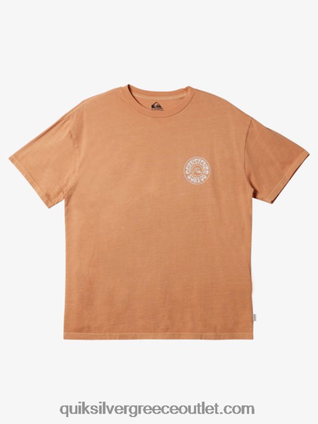 μπλουζάκι ξένων ημερών Quiksilver άνδρες 66LP84753 μαύρισμα χαλκού