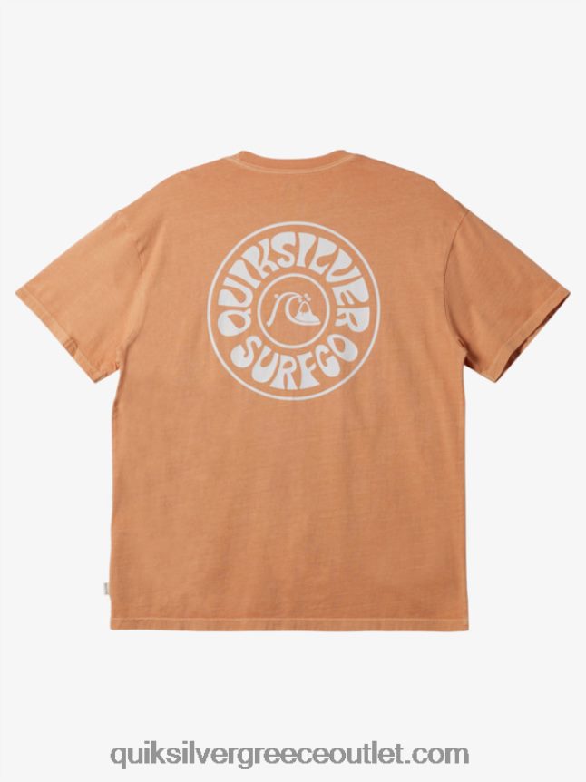 μπλουζάκι ξένων ημερών Quiksilver άνδρες 66LP84753 μαύρισμα χαλκού