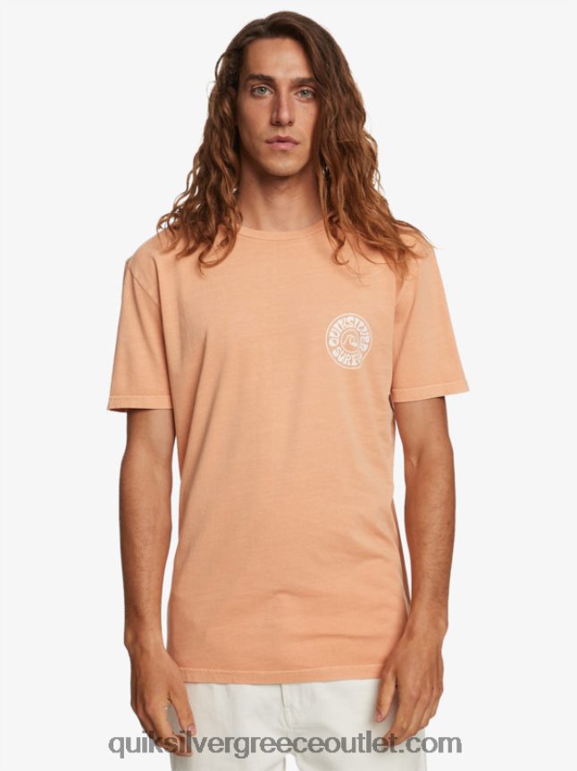 μπλουζάκι ξένων ημερών Quiksilver άνδρες 66LP84753 μαύρισμα χαλκού
