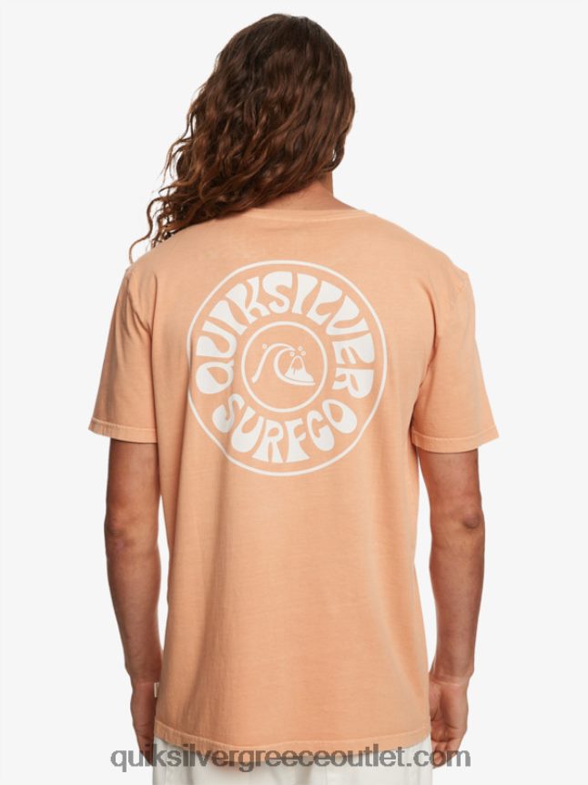 μπλουζάκι ξένων ημερών Quiksilver άνδρες 66LP84753 μαύρισμα χαλκού
