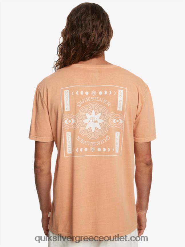 ψυχή μπλούζα Quiksilver άνδρες 66LP84754 μαύρισμα χαλκού