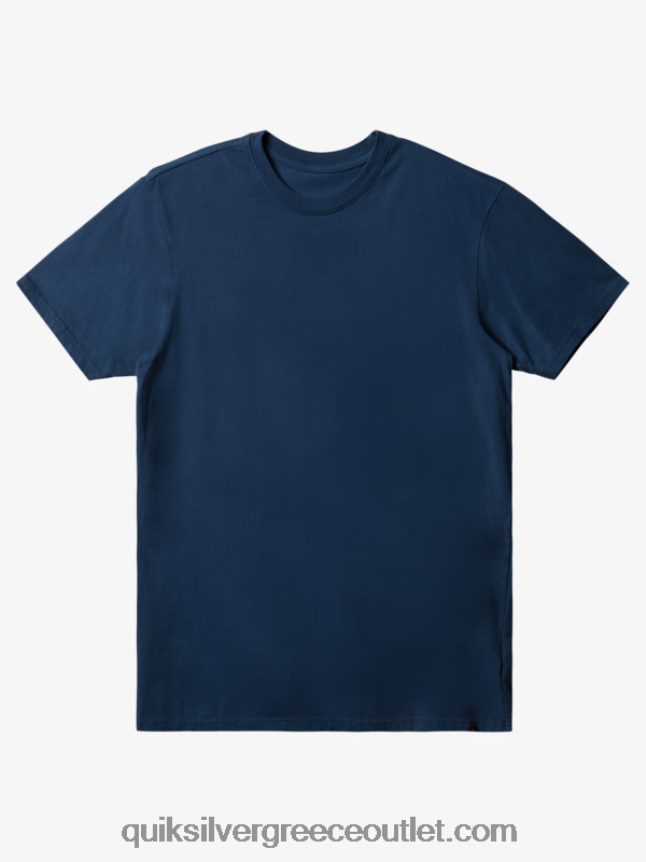 καθημερινό μπλουζάκι Quiksilver άνδρες 66LP84903 μεσάνυχτα ναυτικό
