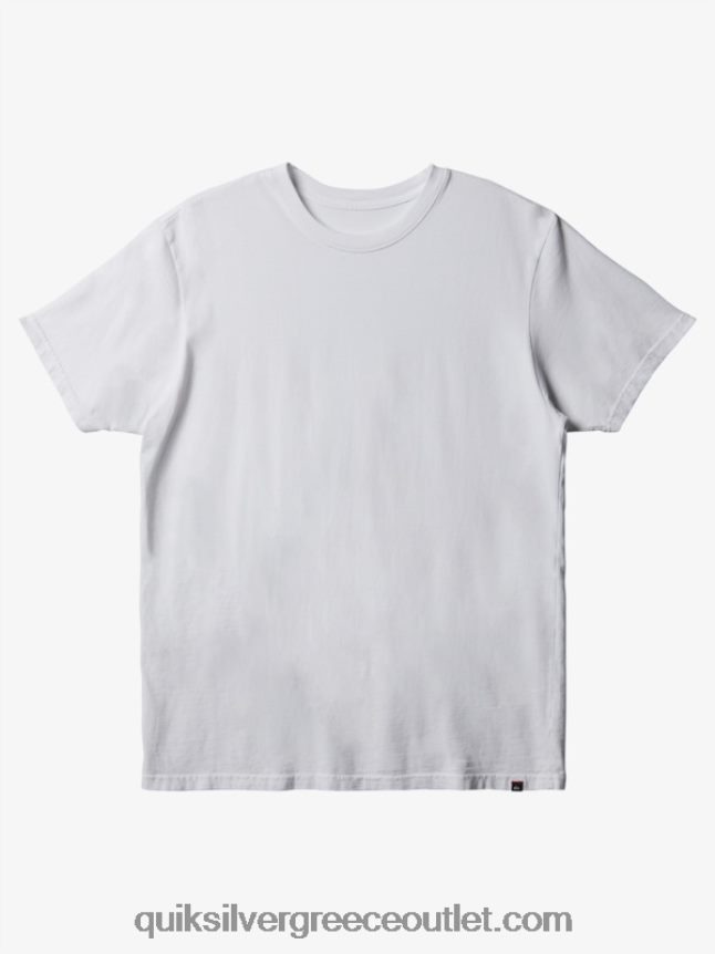 καθημερινό μπλουζάκι Quiksilver άνδρες 66LP84904 άσπρο