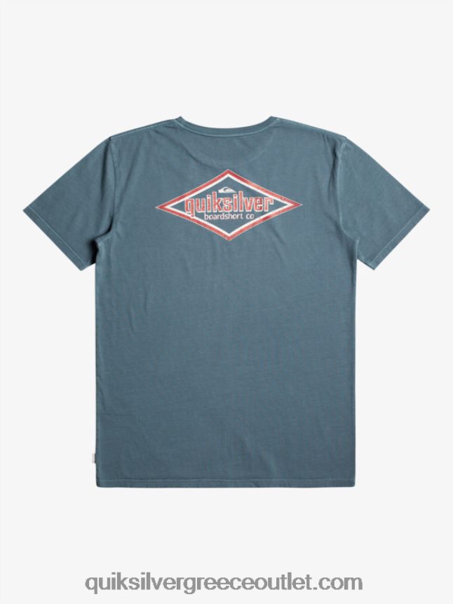 μπλουζάκι με λέξεις Quiksilver άνδρες 66LP84933 θάλασσα του Βέρινγκ