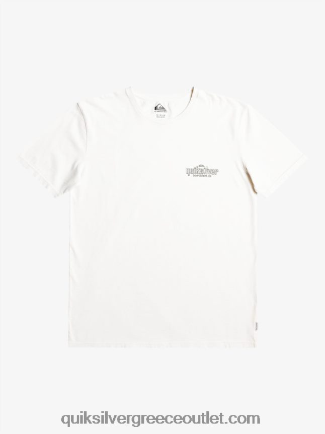 μπλουζάκι με λέξεις Quiksilver άνδρες 66LP84934 σημύδα