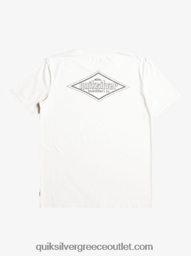 μπλουζάκι με λέξεις Quiksilver άνδρες 66LP84934 σημύδα