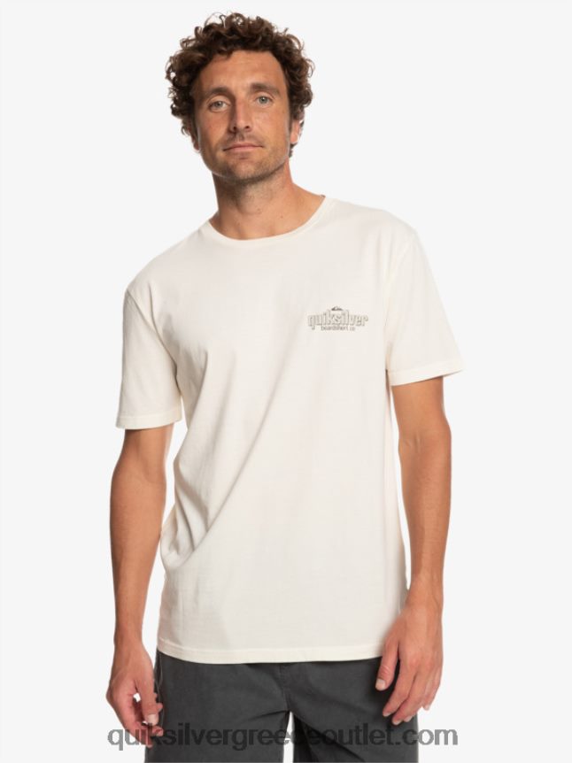 μπλουζάκι με λέξεις Quiksilver άνδρες 66LP84934 σημύδα