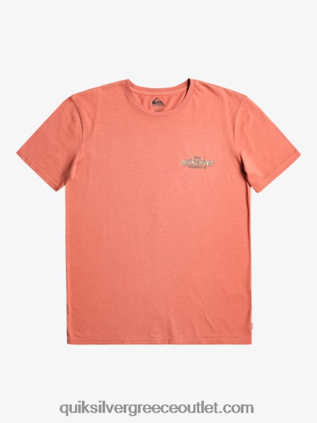 μπλουζάκι με λέξεις Quiksilver άνδρες 66LP84935 Μαρσάλα