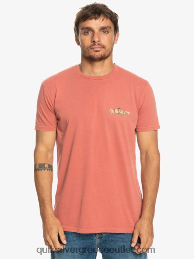 μπλουζάκι με λέξεις Quiksilver άνδρες 66LP84935 Μαρσάλα