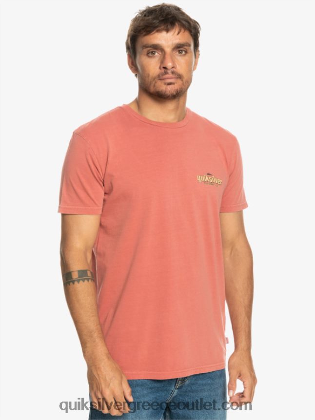μπλουζάκι με λέξεις Quiksilver άνδρες 66LP84935 Μαρσάλα