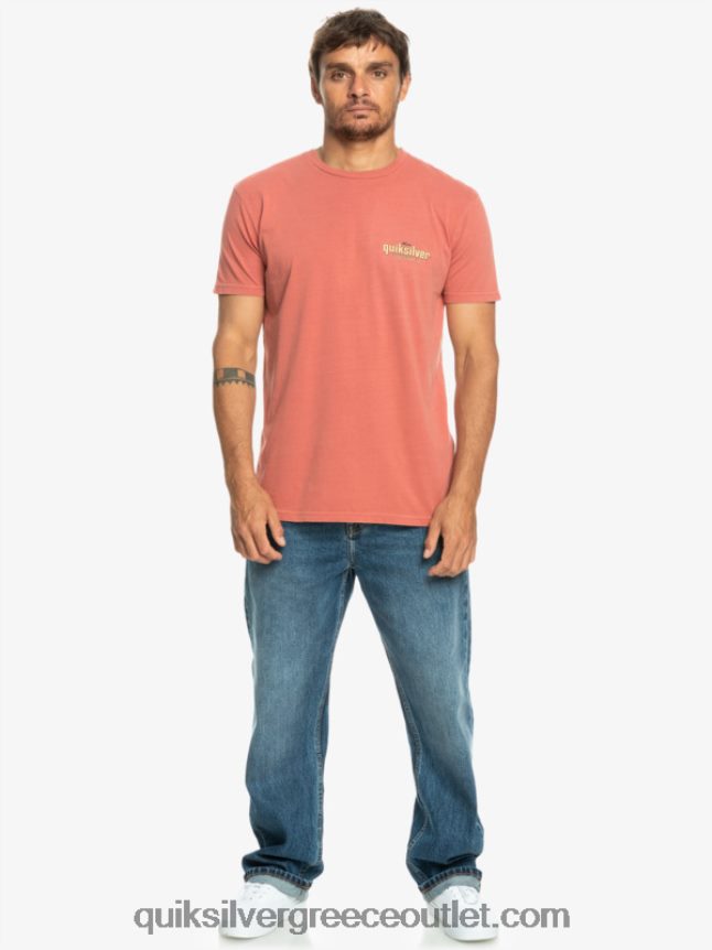 μπλουζάκι με λέξεις Quiksilver άνδρες 66LP84935 Μαρσάλα