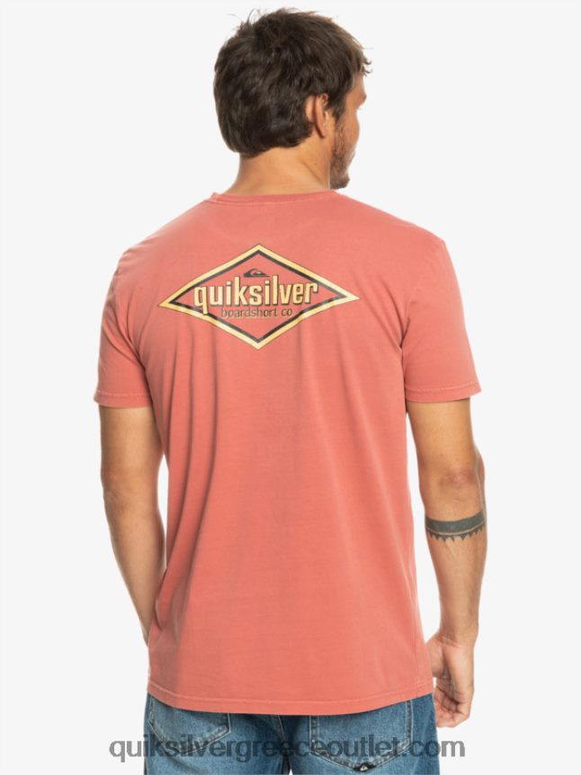 μπλουζάκι με λέξεις Quiksilver άνδρες 66LP84935 Μαρσάλα