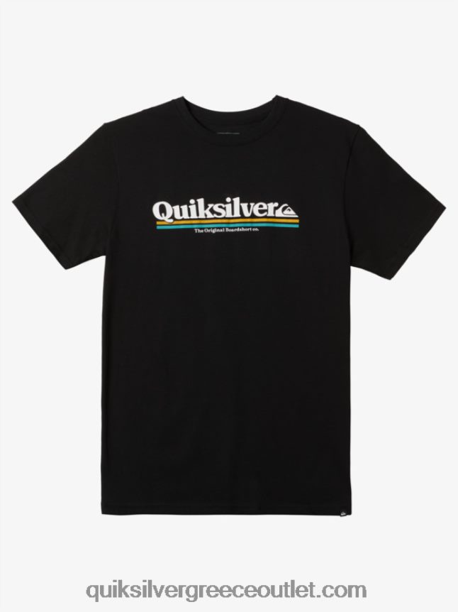 μπλουζάκι ανάμεσα στις γραμμές Quiksilver άνδρες 66LP84976 μαύρος