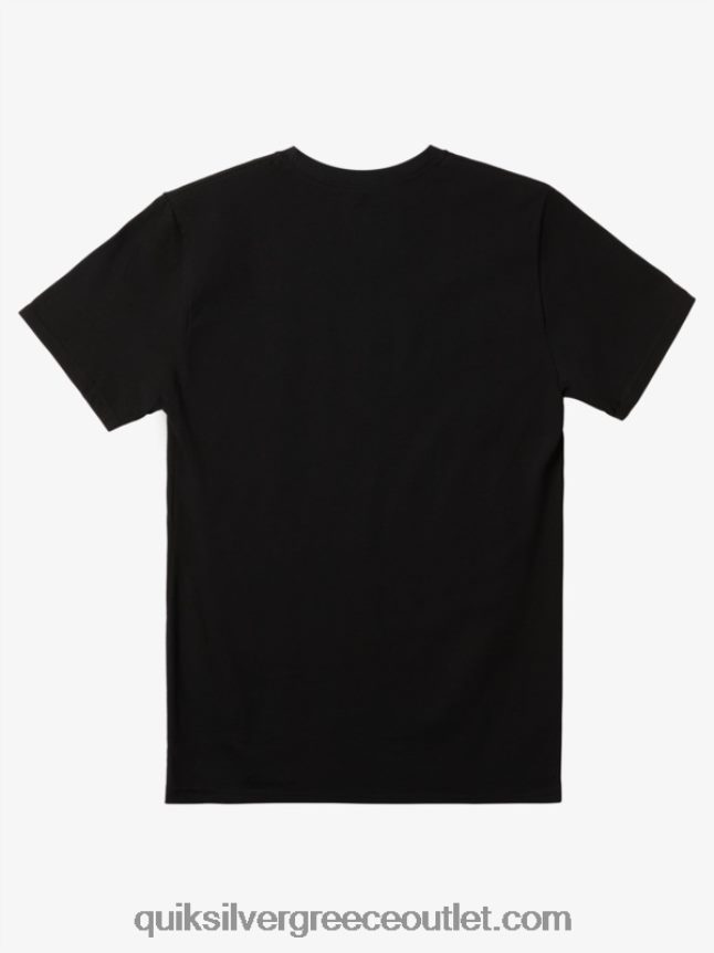 μπλουζάκι ανάμεσα στις γραμμές Quiksilver άνδρες 66LP84976 μαύρος