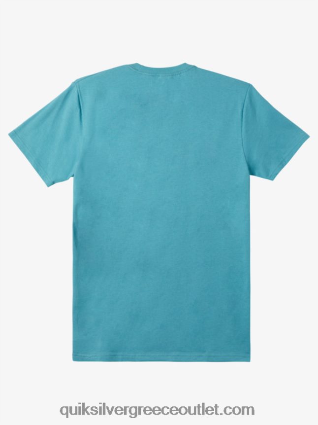 μπλουζάκι ανάμεσα στις γραμμές Quiksilver άνδρες 66LP84980 μπλε της Βρετάνης