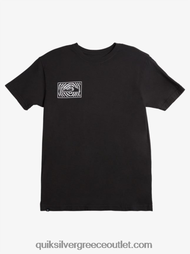 μπλουζάκι με λογότυπο Quiksilver άνδρες 66LP84983 μαύρος
