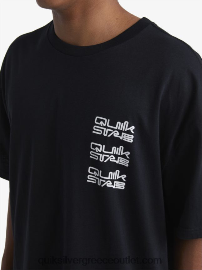 Κοντομάνικη μπλούζα Quiksilver x Stab άνδρες 66LP841667 μαύρος