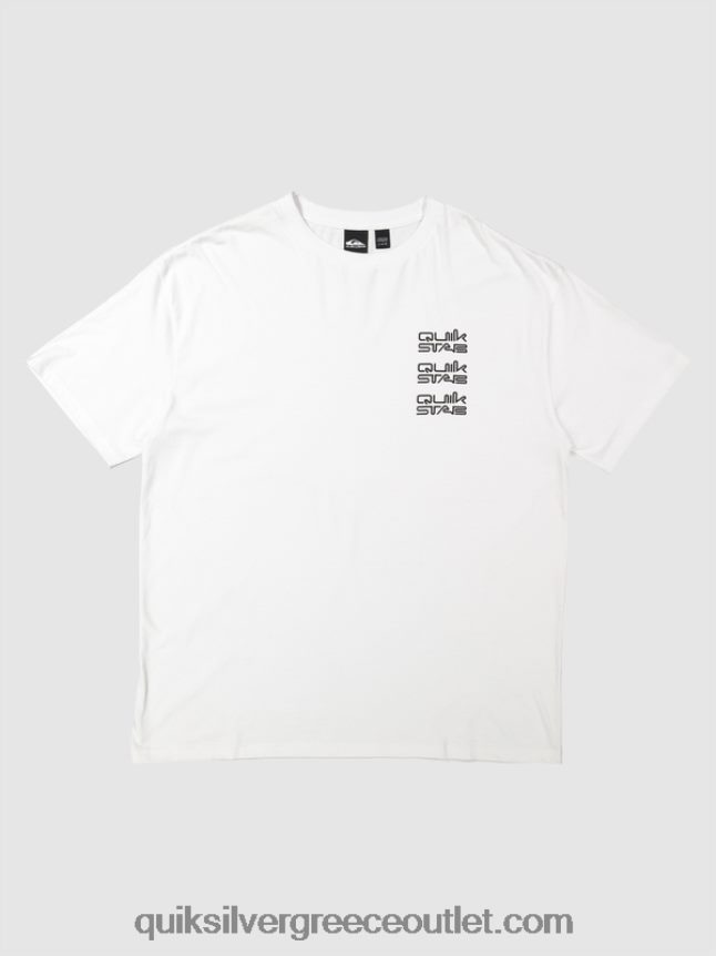 Κοντομάνικη μπλούζα Quiksilver x Stab άνδρες 66LP841668 άσπρο