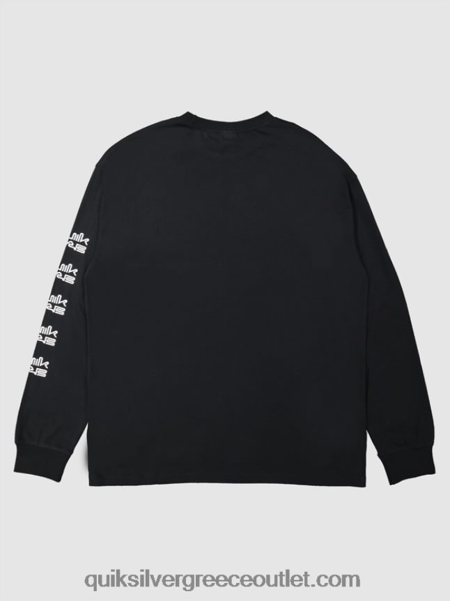 βιολογικό μακρυμάνικο μπλουζάκι Quiksilver x Stab άνδρες 66LP841845 μαύρος