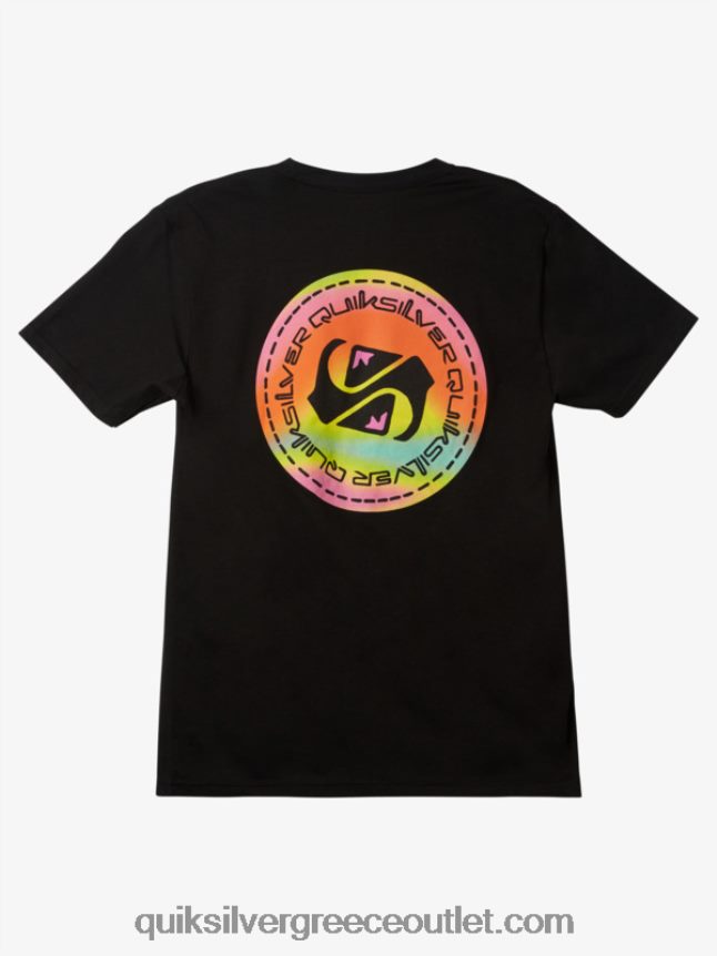 T-shirt σε χρώμα Quiksilver άνδρες 66LP841204 μαύρος