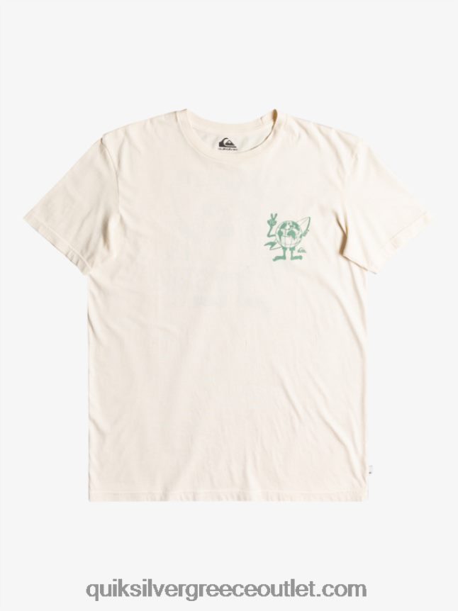 T-shirt με κρυφό μήνυμα Quiksilver άνδρες 66LP841762 σημύδα