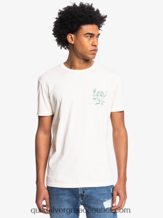 T-shirt με κρυφό μήνυμα Quiksilver άνδρες 66LP841762 σημύδα