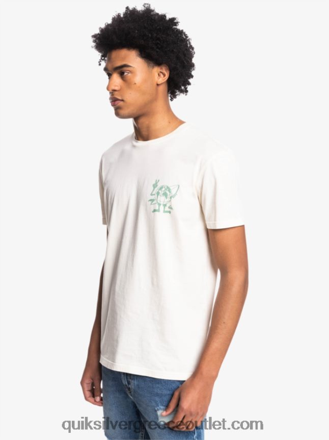 T-shirt με κρυφό μήνυμα Quiksilver άνδρες 66LP841762 σημύδα