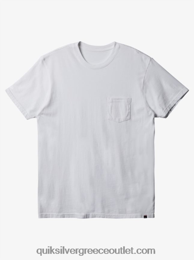 T-shirt για καθημερινή τσέπη Quiksilver άνδρες 66LP84893 άσπρο