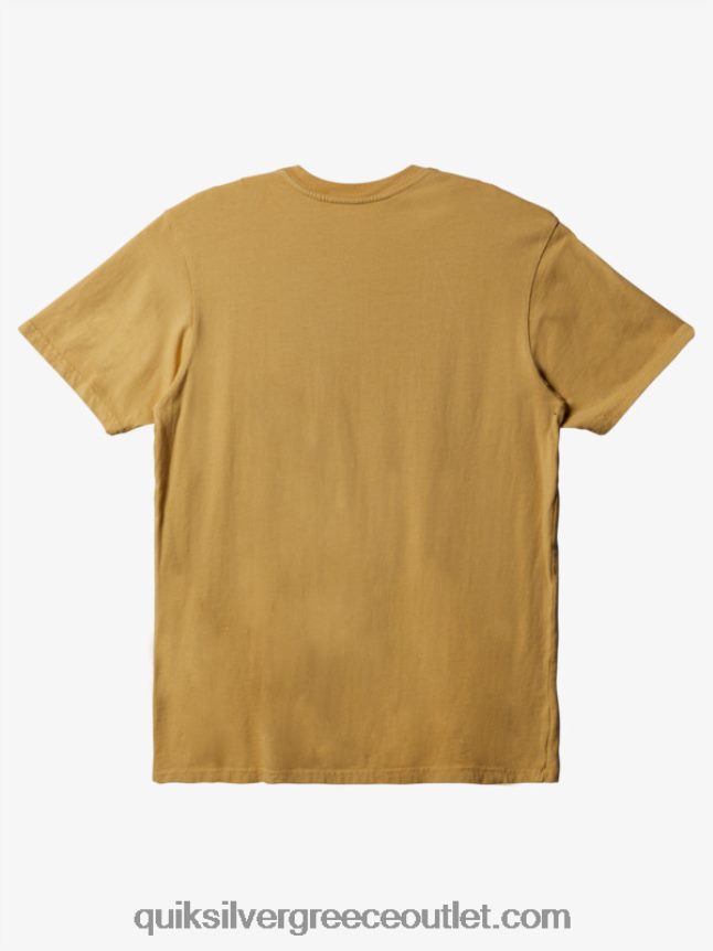 T-shirt για καθημερινή τσέπη Quiksilver άνδρες 66LP84895 ώχρα