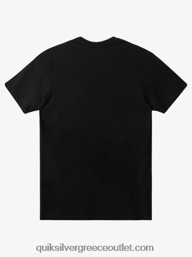 T-shirt για καθημερινή τσέπη Quiksilver άνδρες 66LP84896 μαύρος