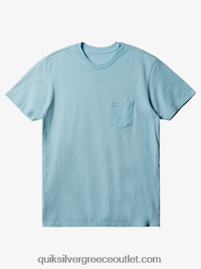 T-shirt για καθημερινή τσέπη Quiksilver άνδρες 66LP84897 γυαλί παραλίας