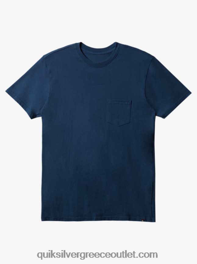 T-shirt για καθημερινή τσέπη Quiksilver άνδρες 66LP84898 μεσάνυχτα ναυτικό