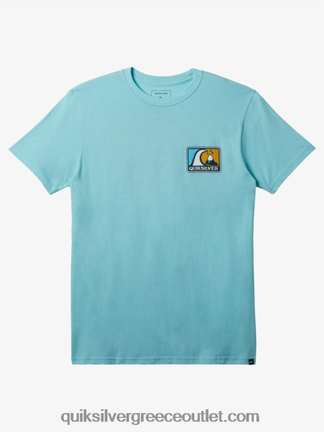 T-shirt mellow bubble mod Quiksilver άνδρες 66LP84427 άγγελος μπλε ρείκι