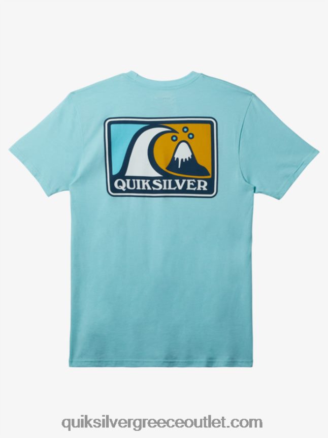 T-shirt mellow bubble mod Quiksilver άνδρες 66LP84427 άγγελος μπλε ρείκι
