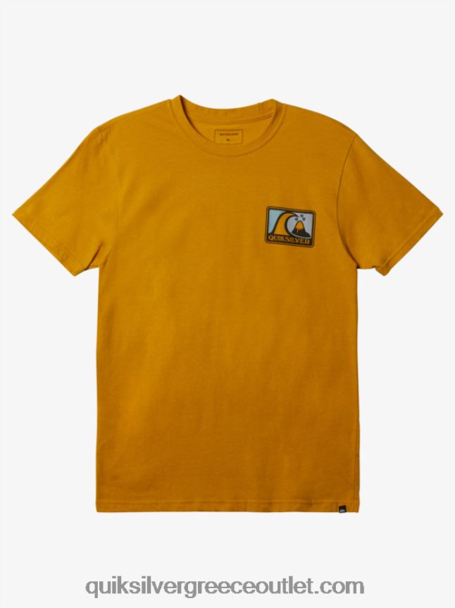 T-shirt mellow bubble mod Quiksilver άνδρες 66LP84428 ψήγμα χρυσού ρείκι