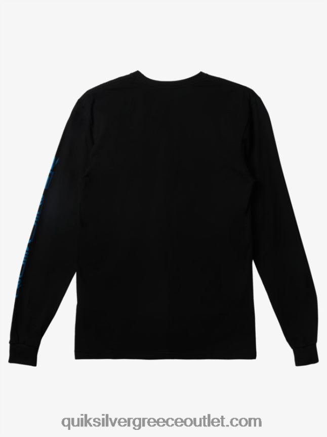 T-shirt omni logo Quiksilver άνδρες 66LP84296 μαύρος