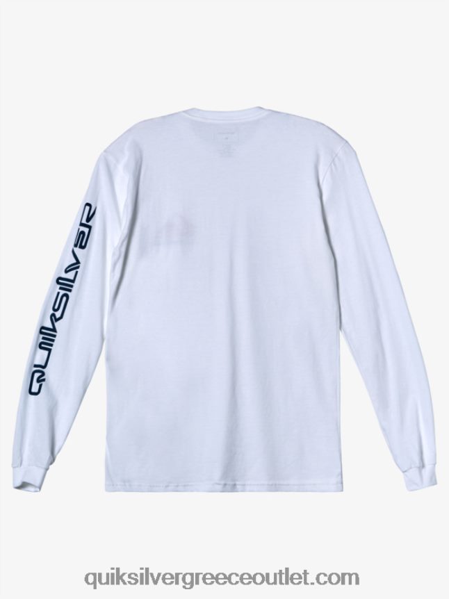T-shirt omni logo Quiksilver άνδρες 66LP84299 άσπρο